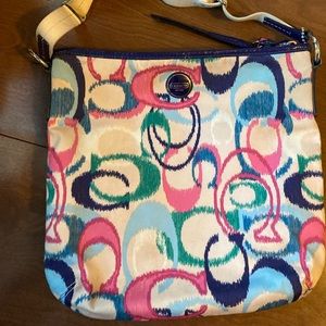 Coach Watercolor Swirl Crossbody Bag